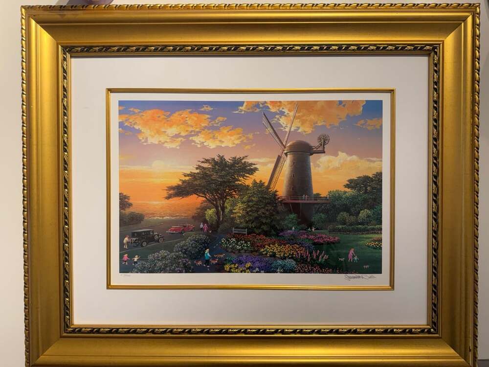 Alexander Chen "Windmill at Golden Gate Park" Serigraph Signed # I 50/250